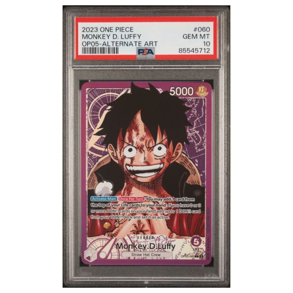 Monkey D. Ruffy Alternative Art 2023 One Piece Awakening New Era #060 PSA 10