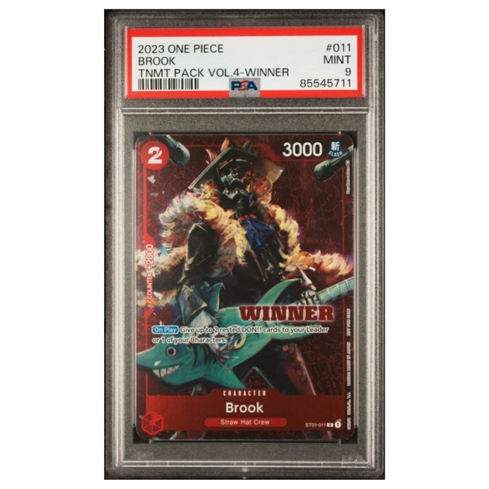 Brook Winner Card 2023 One Piece Tournament Pack Vol.4 #011 - PSA 9