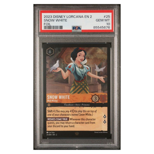 Blanche-Neige - Well Wisher Foil - PSA 10 Gem Mint 2023 Disney Lorcana FR