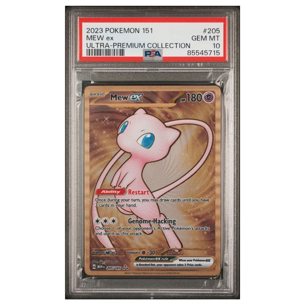 Gold Mew EX - PSA 10 Gem Mint 2023 Pokémon 151 Collection Ultra-Premium #205