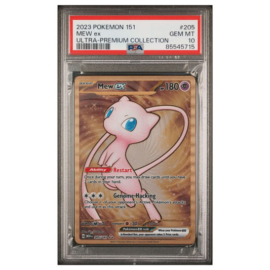 Gold Mew EX - PSA 10 Gem Mint 2023 Pokémon 151 Ultra-Premium Collection #205