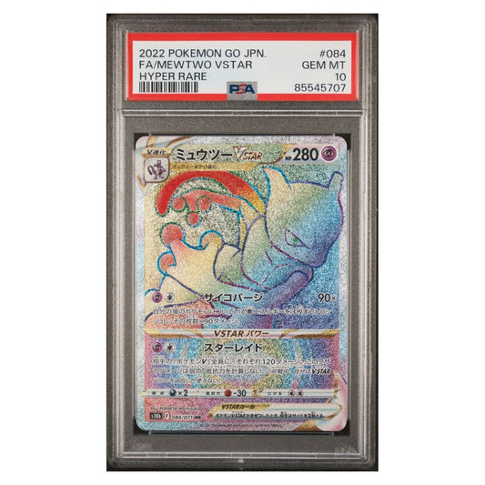 Mewtwo VSTAR Hyper Rare 2022 Pokémon GO Japonais #084 PSA 10 Gem Menthe