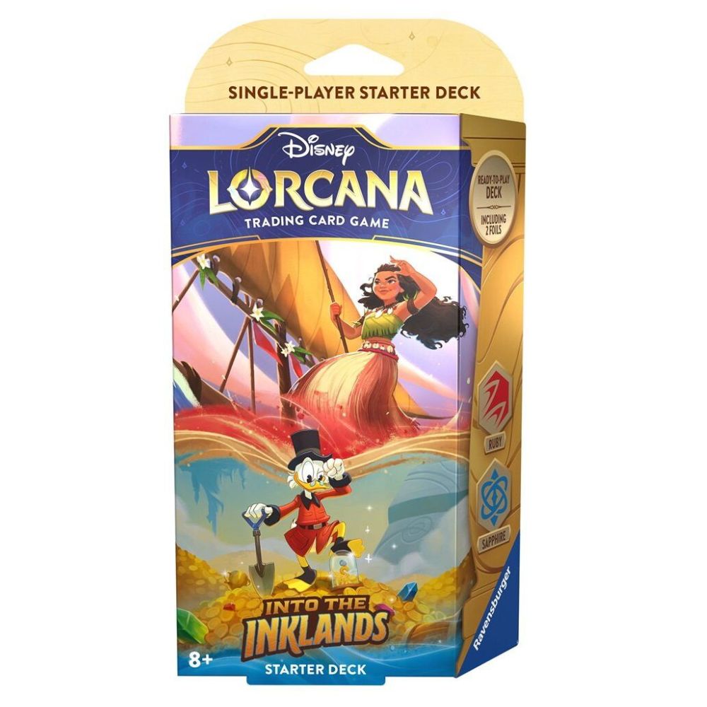 Disney Lorcana : The Inklands - Deck de démarrage Rubis/Saphir - Édition anglaise