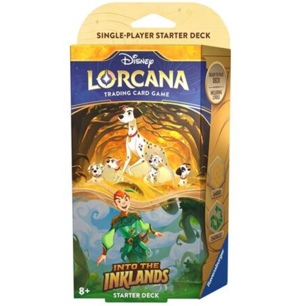 Into the Inklands Disney Lorcana - Amber/Emerald Starter Deck - Englische Ausgabe