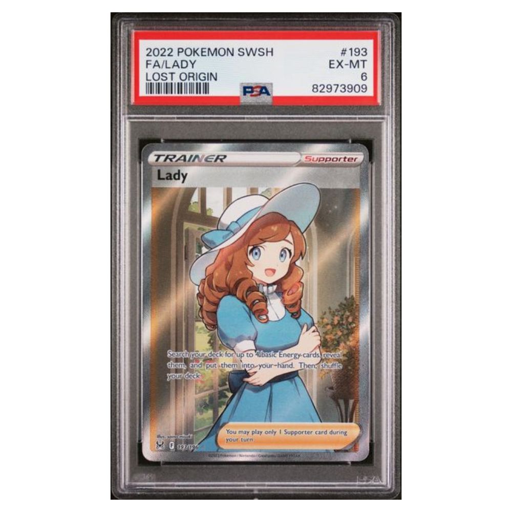 PSA 6 Full Art Lady Pokémon Origine Perdue