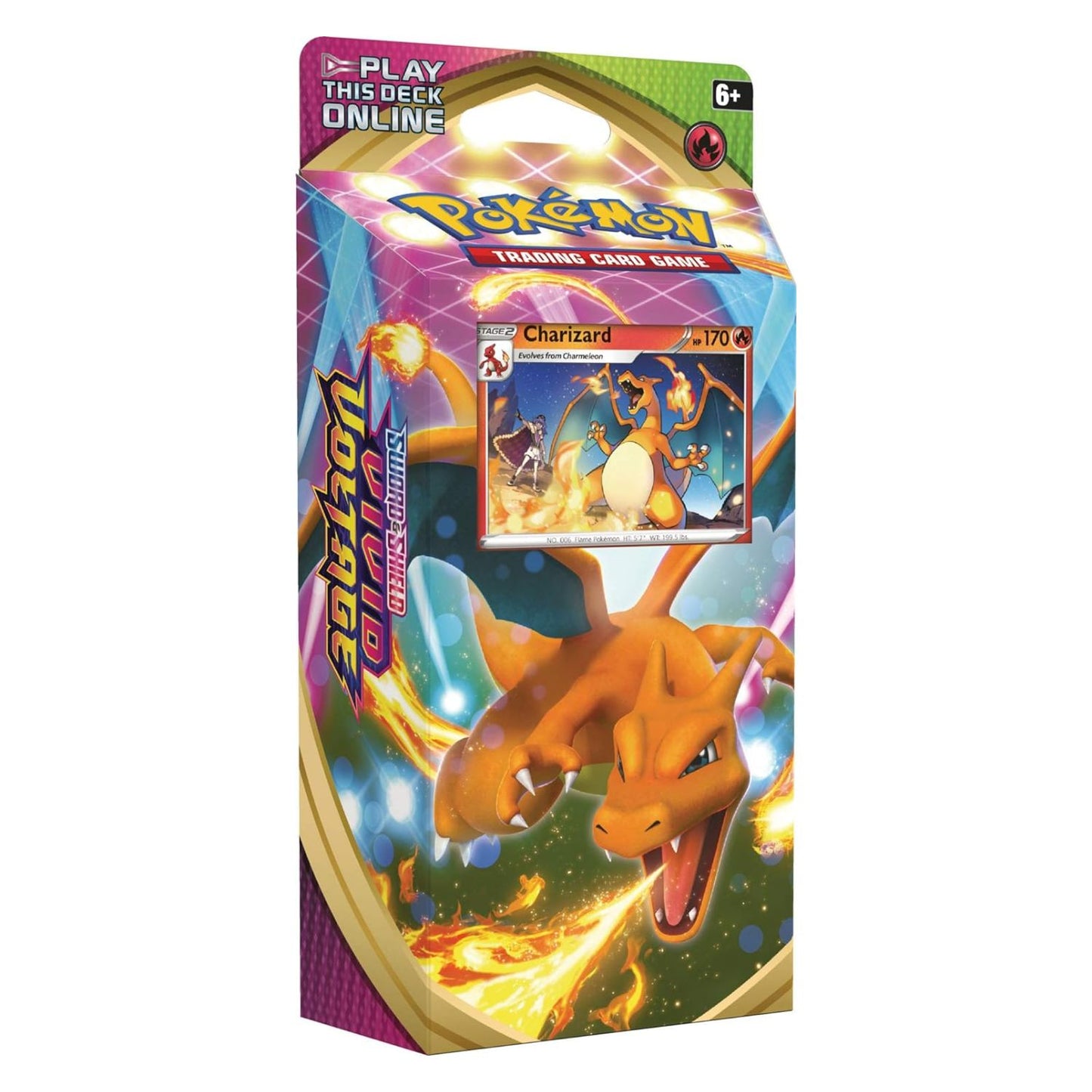 Pokémon Vivid Voltage Charizard theme Holo Promo Sword and Shield