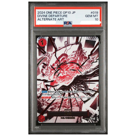 Divine Departure OP10-019 Alternate Art Japanese One Piece Royal Blood graded PSA 10 Gem Mint