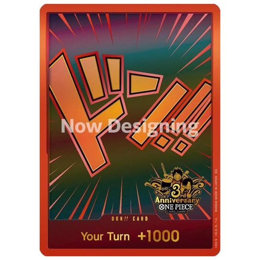 Official One Piece TCG Don Card Set from 3rd Anniversary – Collectible Trading Card Game Booster