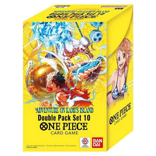 Official One Piece TCG Double Pack from Double Pack Set Vol 10 – Collectible Trading Card Game Booster