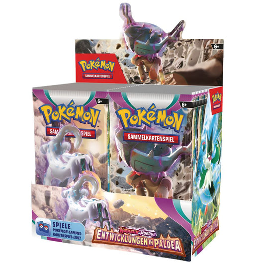 Pokemon Karmesin and Purpur Entwicklungen in Paldea SV02 German Booster Box