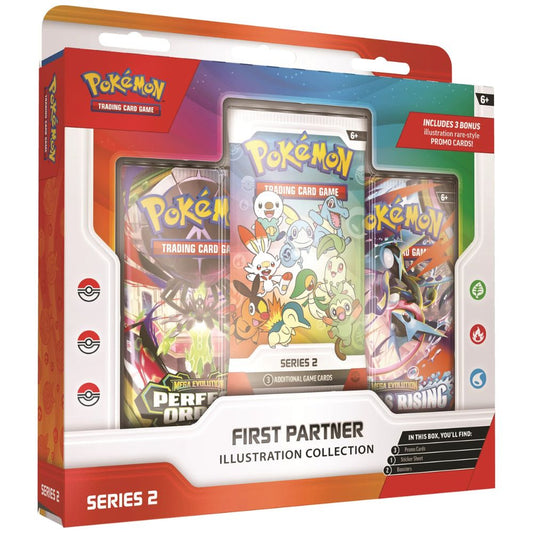 Front view of Pokemon First Partner Illustration Collection 2 sealed box