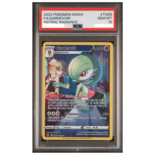 Official Pokemon TCG Gardevoir Full Art PSA 10 from Astral Radiance Trainer Gallery graded card collectible