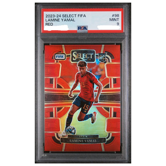 Lamine Yamal  Panini Select FIFA Graded Card from 2023 24 – Collectible Trading Card Game Booster
