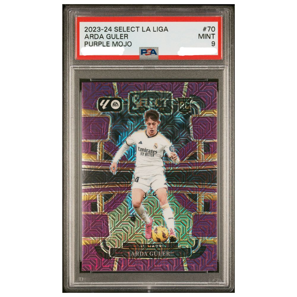 Arda Guler Official Panini Select La Liga graded card featuring Arda Guler – Collectible Trading Card