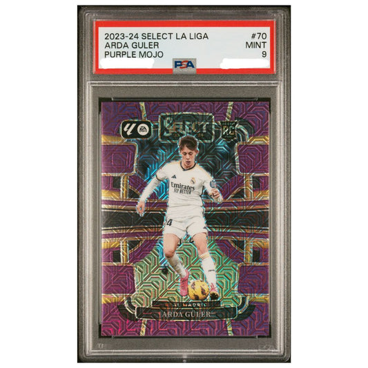 Arda Guler Official Panini Select La Liga graded card featuring Arda Guler – Collectible Trading Card