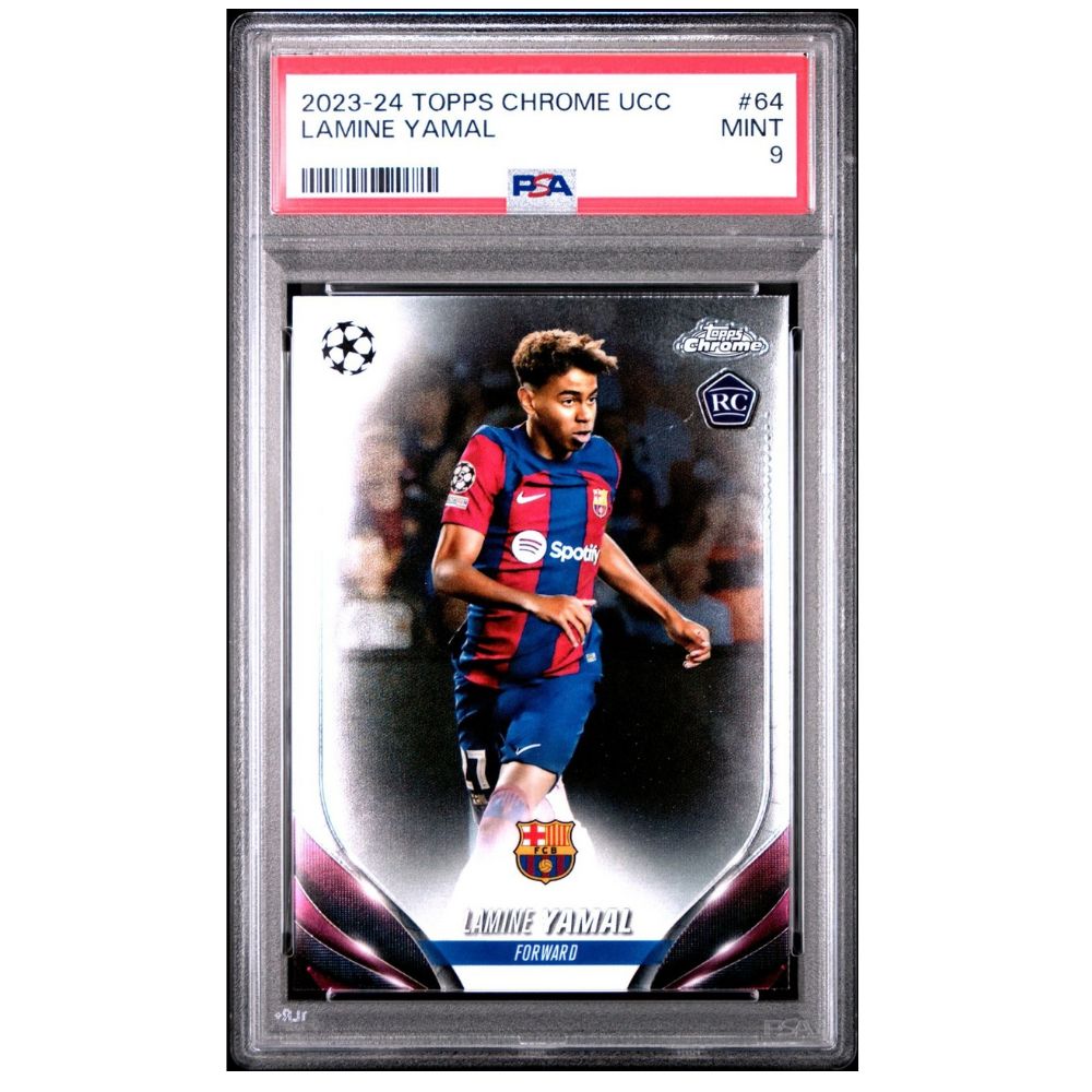 Official Soccer TCG Graded Card from Topps Chrome UEFA Club Competitions – Collectible Trading Card Game Booster