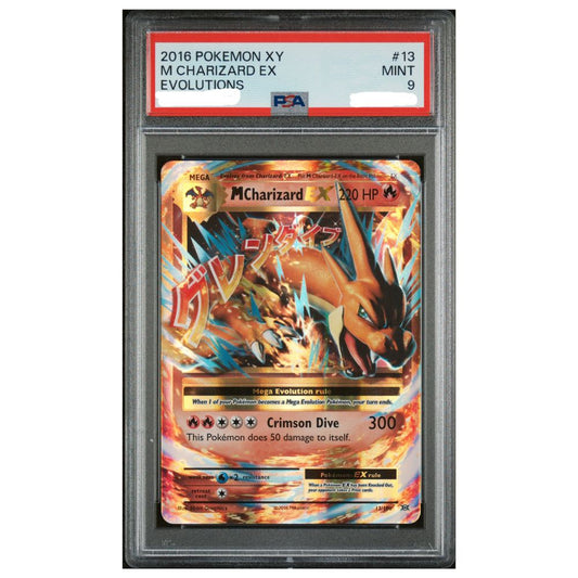 Charizard Ex Official Pokemon TCG Graded Card from XY Evolutions – Collectible Trading Card Game Booster
