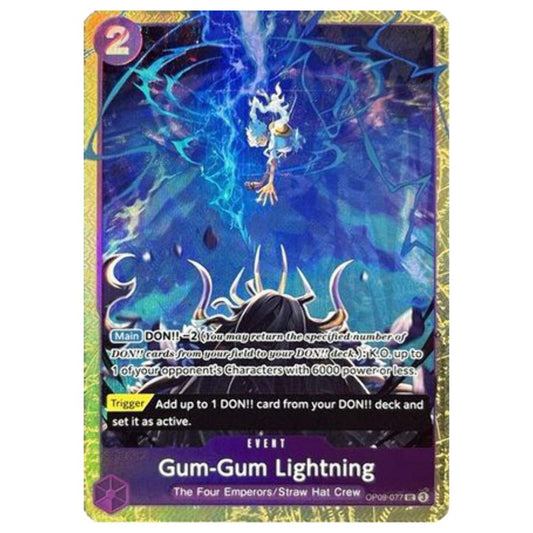 Gumgum Lightning Official One Piece TCG Promo Card from Premium Card Collection Vol4 – Collectible Trading Card