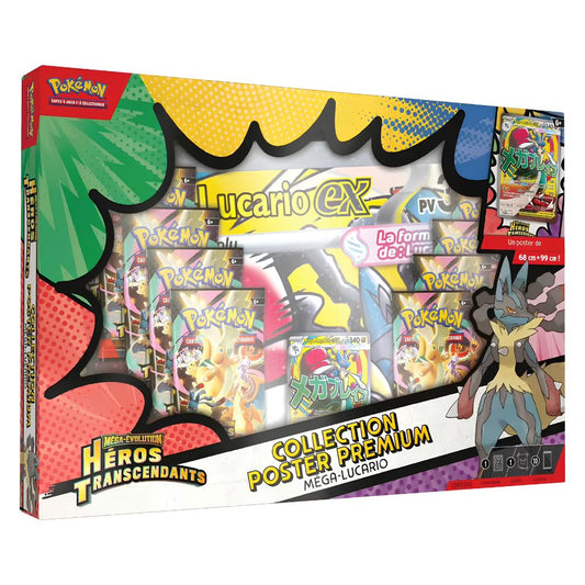 Pokemon Mega Evolution Heros Transcendants Premium Poster Collection Mega Lucario French