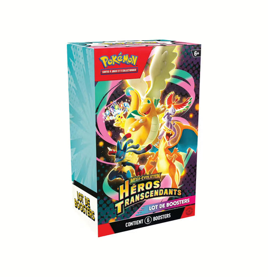 Booster Bundle Pokémon Héros Transcendants ME02.5 français avec 6 boosters