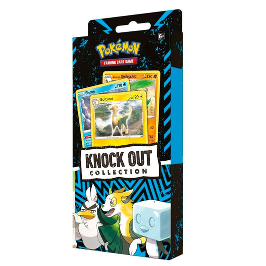 Official Pokémon TCG Box from Knock Out Collection Boltund Eiscue Sirfetchd – Collectible Trading Card Game Booster