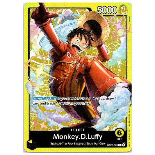 Official One Piece TCG Leader Single Card from Starter Deck 29 Egghead – Collectible Trading Card Game Booster