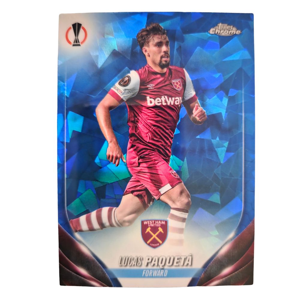 Lucas Paquetá 2023-24 Topps Chrome UEFA Club Competitions Sapphire Edition #179 Front