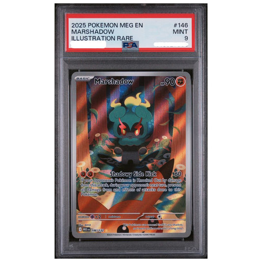 Marshadow Illustration Rare PSA 9 from Pokemon Mega Evolution front view