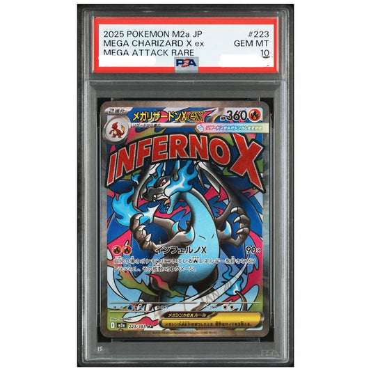 Mega Charizard X ex Mega Attack Rare PSA 10 from Japanese Pokemon MEGA Dream ex