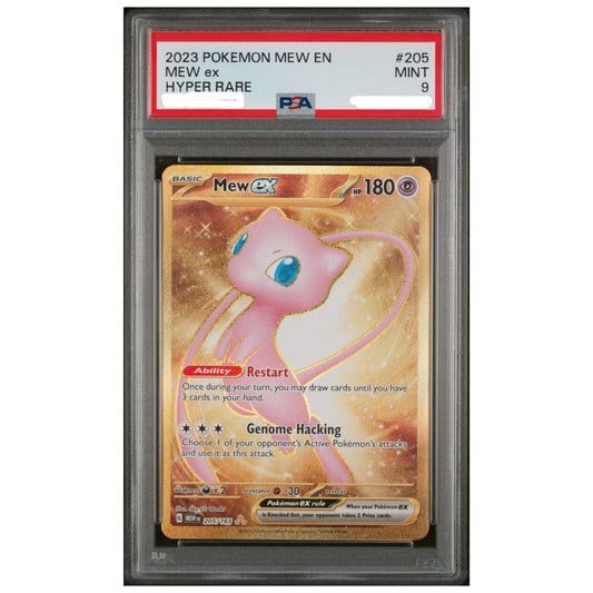 PSA 9 graded Mew ex Hyper Rare from Pokemon Scarlet and Violet 151 English set