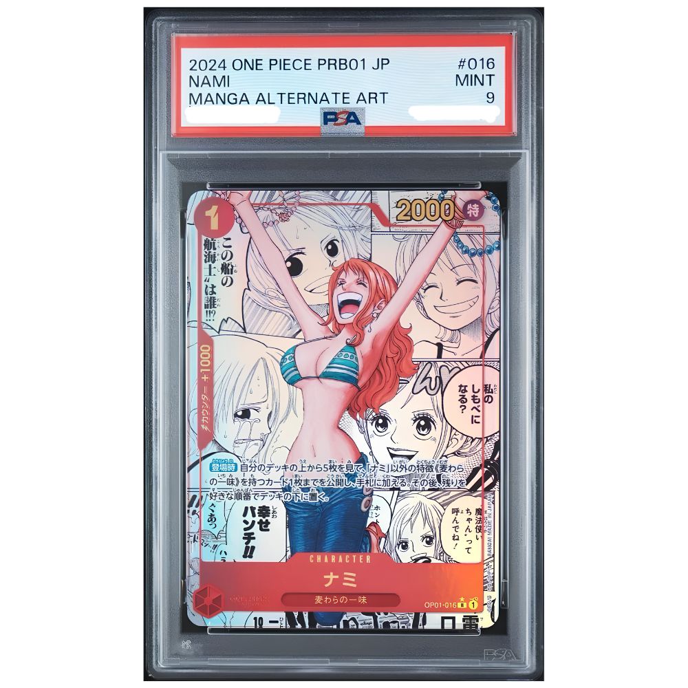 Nami Manga Alternate Art PSA 9 One Piece Card Japanese 2024