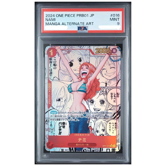 Nami Manga Alternate Art PSA 9 One Piece Card Japanese 2024