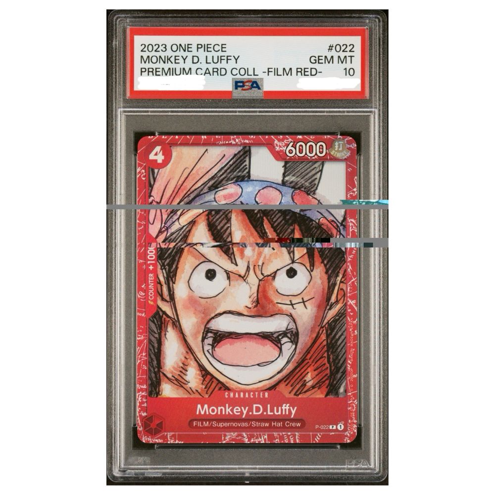 Official One Piece TCG Graded Card from Premium Card Coll Film RED Luffy – Collectible Trading Card Game Card
