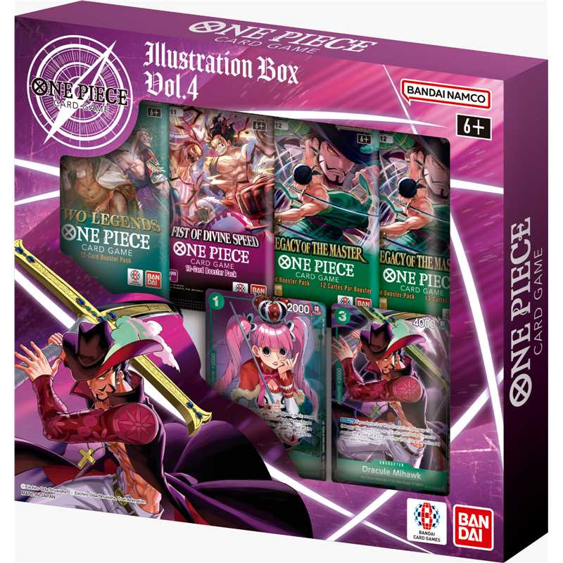  One Piece TCG Illustration Box Volume 4 IB‑04 sealed box with exclusive alternate art promo cards