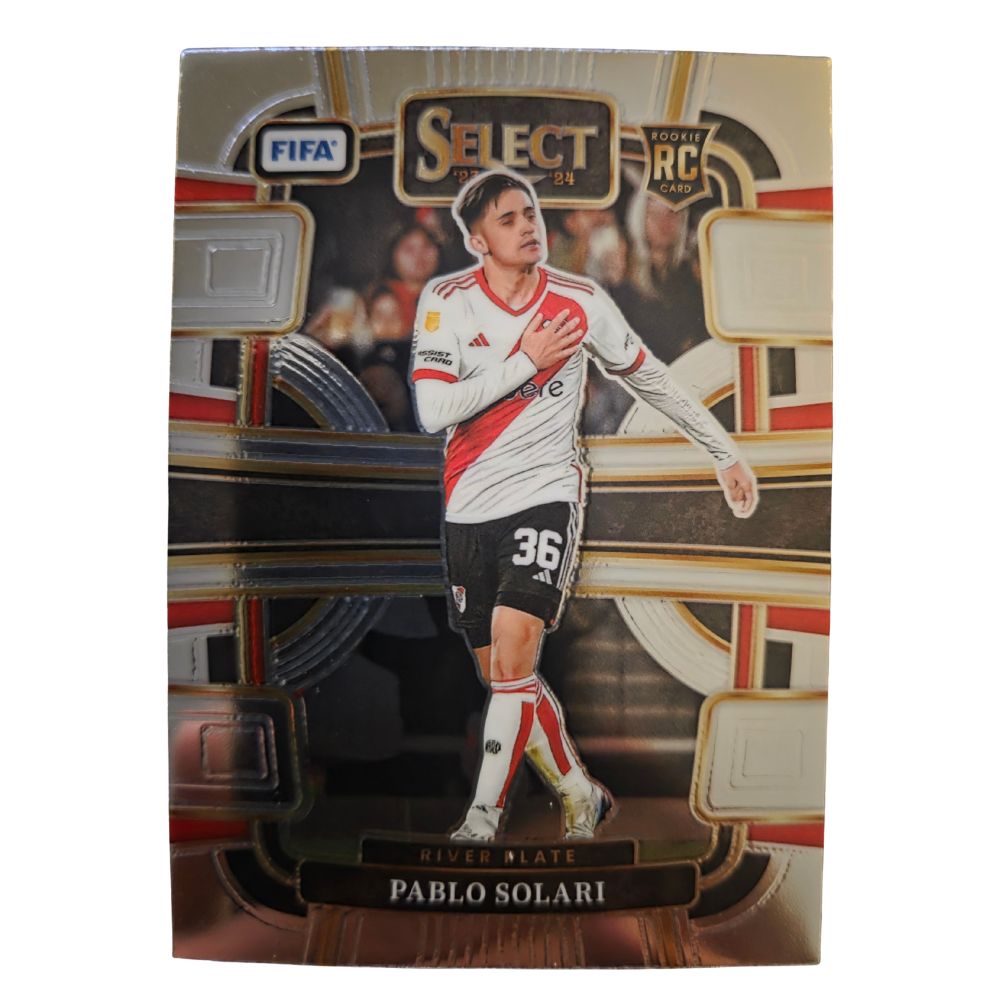 Front of Pablo Solari 2023-24 Panini Select FIFA Soccer Terrace #59 rookie card raw Near Mint