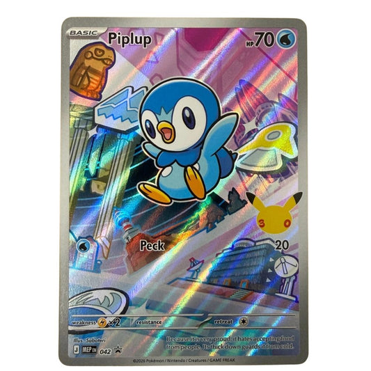Piplup Official Pokemon TCG Promo Card from First Partner Illustration Collection – Collectible Trading Card Game Card
