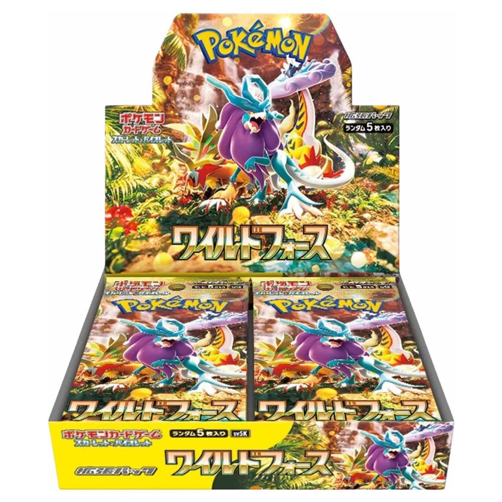 Official Japanese Pokémon TCG Scarlet & Violet Wild Force SV5K Booster Box
