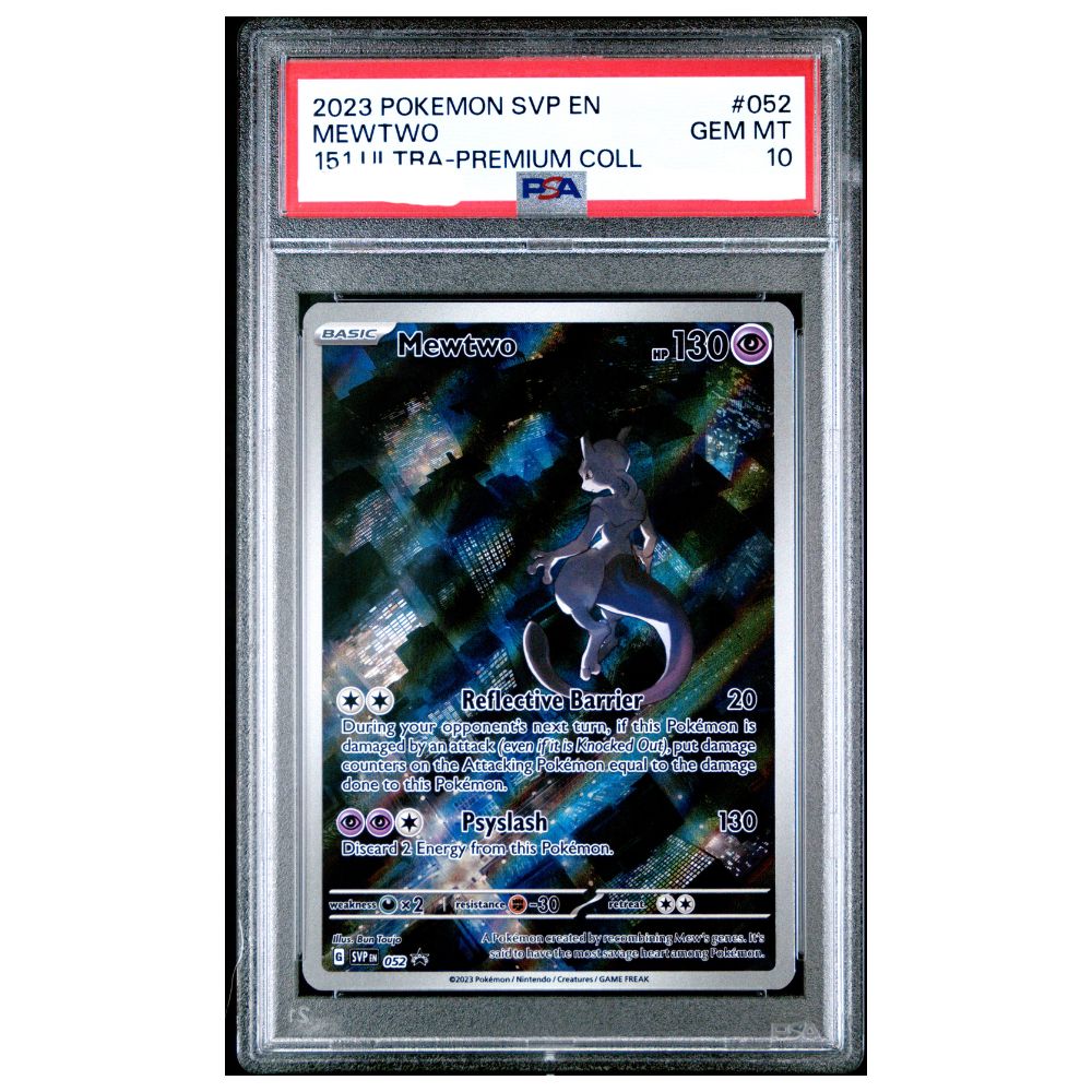 Official Pokemon TCG Mewtwo Promo PSA 10 Black Star Promo graded card collectible
