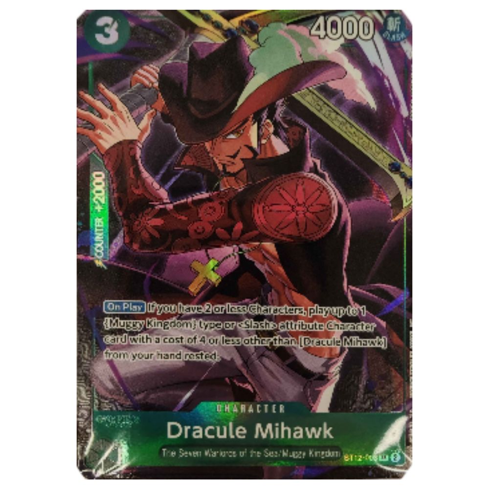 Official One Piece TCG Promo Card Dracule Mihawk ST12‑003 – Collectible Trading Card Game Single Card