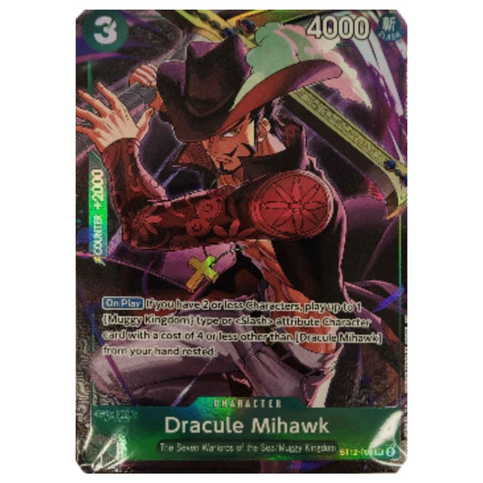 Official One Piece TCG Promo Card Dracule Mihawk ST12‑003 – Collectible Trading Card Game Single Card