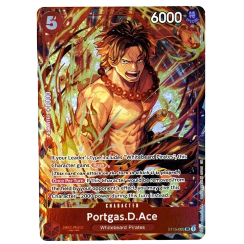 Official One Piece TCG Promo Single Card Portgas D Ace ST15 005