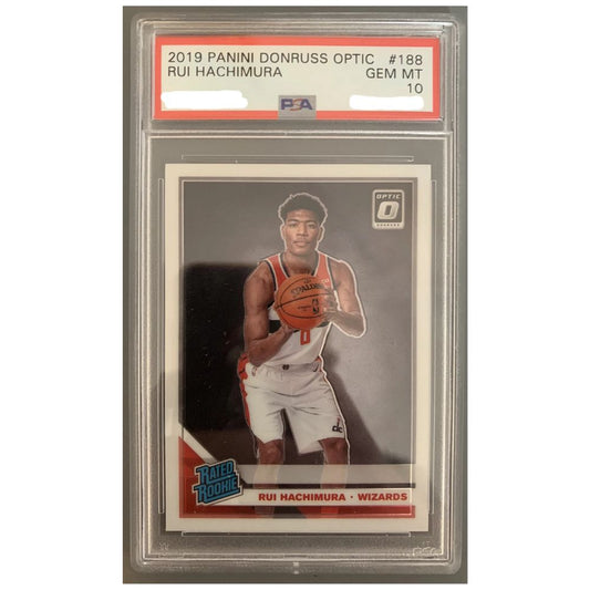 Official Basketball Card Rui Hachimura Donruss Optic 2019 PSA 10 – Collectible Trading Card