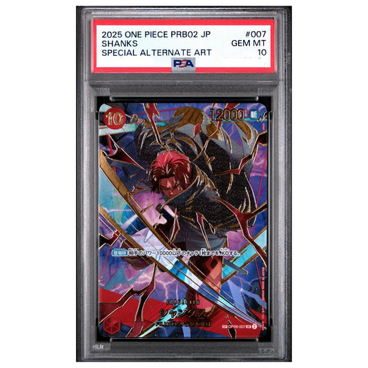 Shanks Special Alternate Art PSA 10 Japanese One Piece Card The Best Vol.2 PRB02 graded card