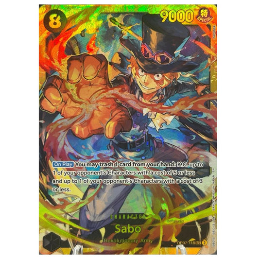 Official One Piece TCG Single Card Sabo OP07 118 SEC
