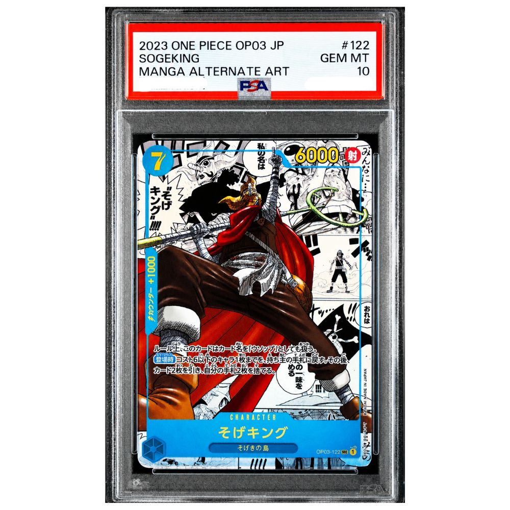 PSA 10 graded Sogeking Manga Alternate Art OP03-122 One Piece Pillars of Strength Japanese card