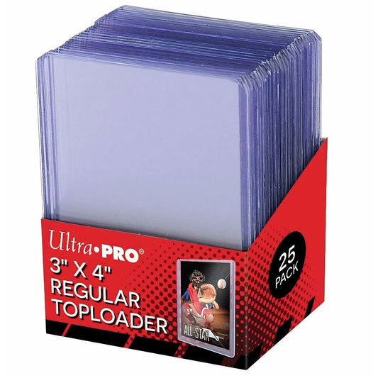 Ultra Pro Clear Regular 35pt Toploader 25 Pack for trading cards
