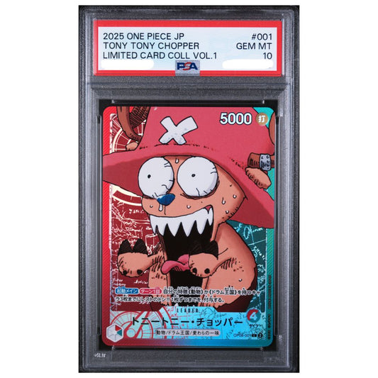 PSA 10 Tony Tony Chopper card from the One Piece Limited Card Collection Vol.1