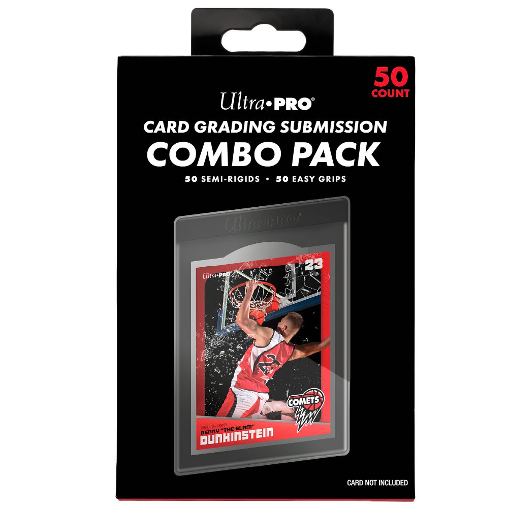 Ultra Pro Card Grading Submission Combo Pack 50ct with semi rigid holders and easy pull sleeves
