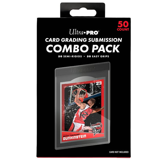 Ultra Pro Card Grading Submission Combo Pack 50ct with semi rigid holders and easy pull sleeves