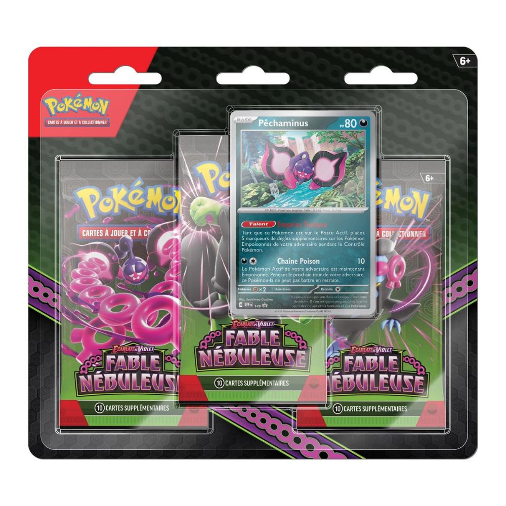 Shrouded Fable Three Pack Blister 2024 Pokémon SV06.5